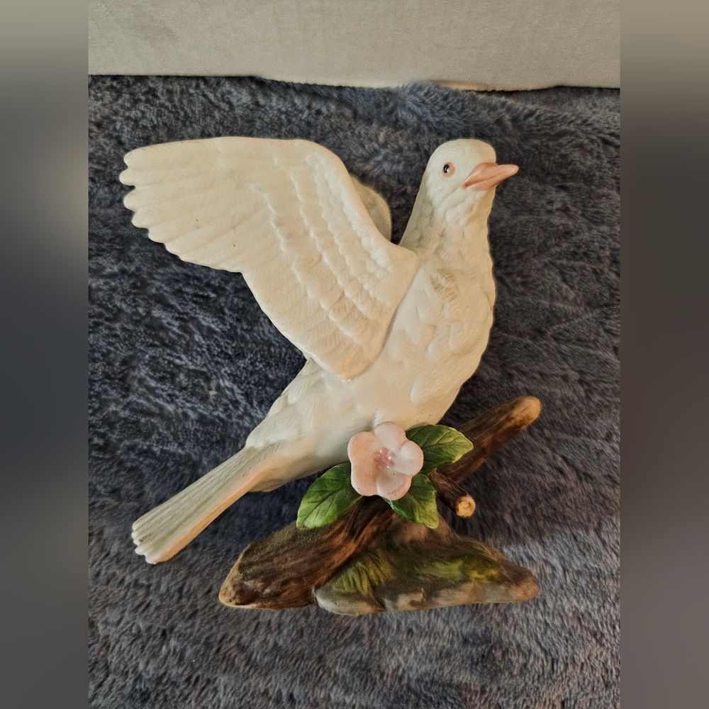 Vintage Home Interiors Serene Dove Bird Figurine(2003)Porcelain Ceramic 14046-03